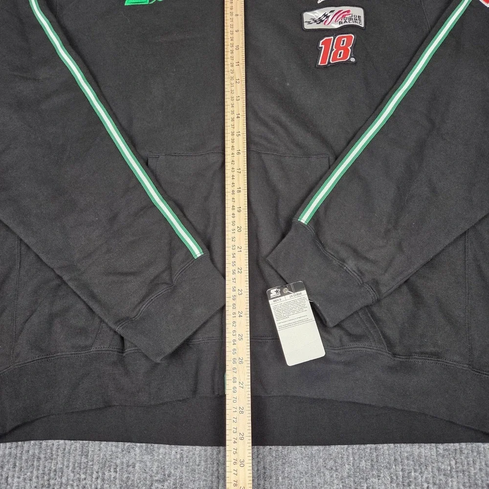 Starter NASCAR Joe Gibbs Racing Interstate Batteries 18 Crew Zip Hoodie Mens 2XL